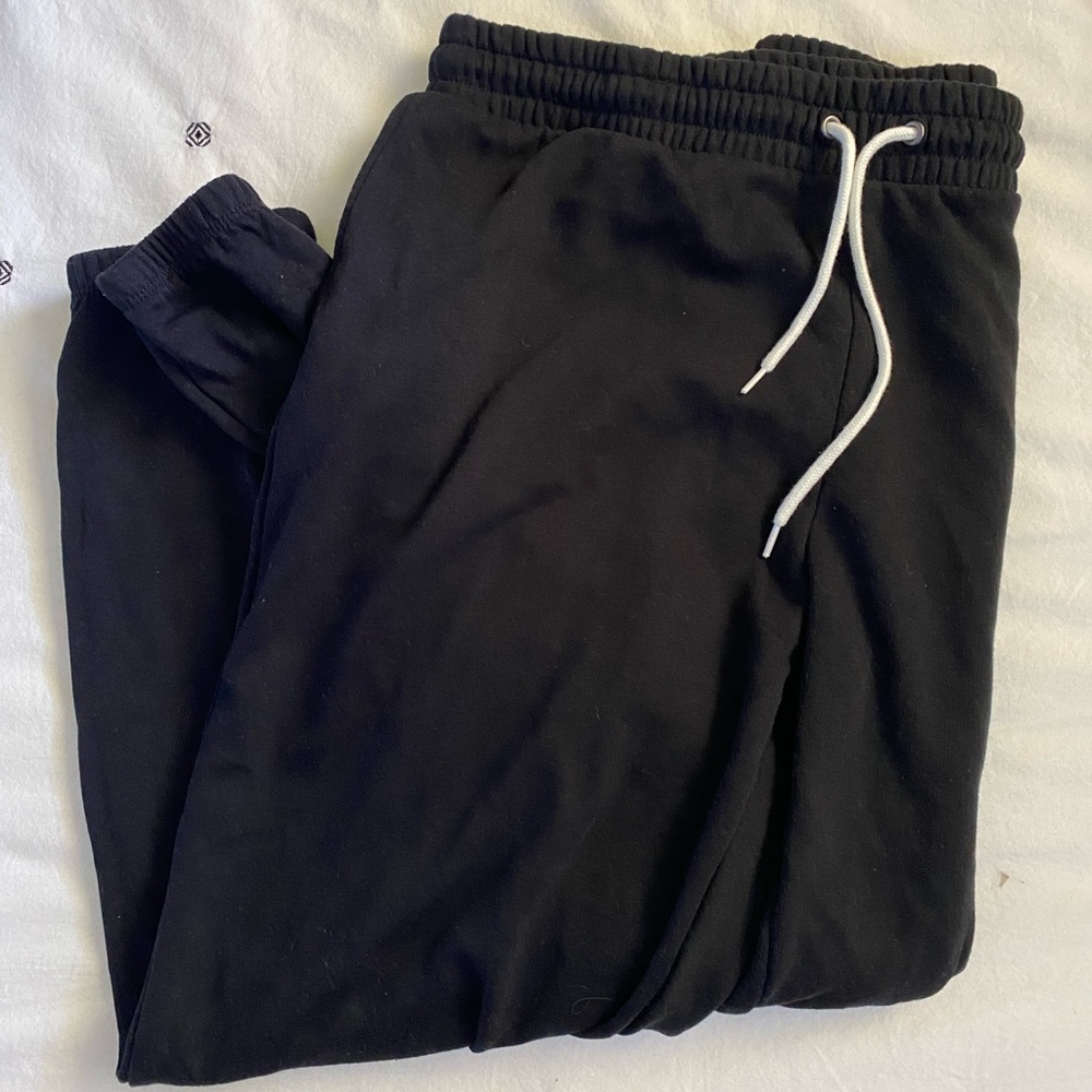 OLD NAVY black cotton sweat pants